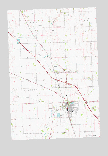 Barnesville, MN USGS Topographic Map