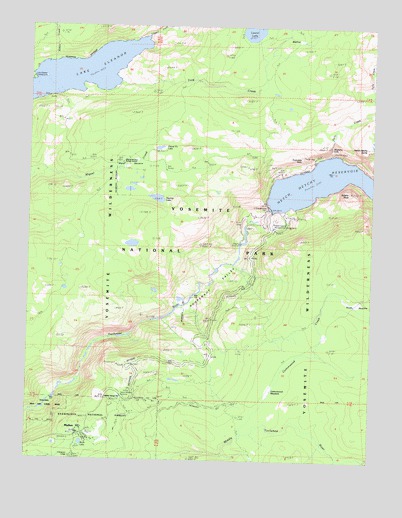 Lake Eleanor, CA USGS Topographic Map