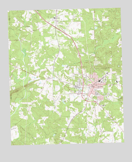 Barnesville, GA USGS Topographic Map