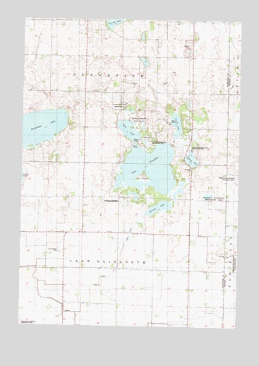 Lake Elizabeth, MN USGS Topographic Map
