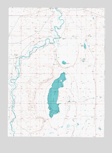 Lake Ione, WY USGS Topographic Map