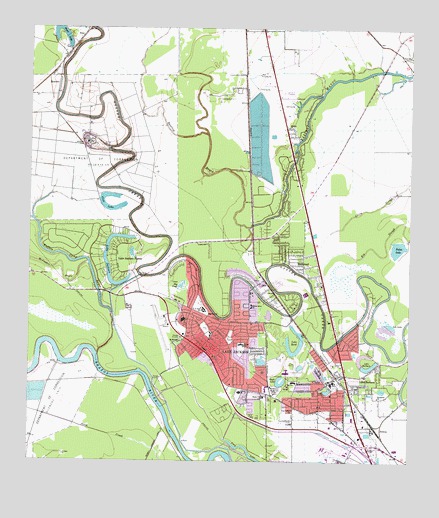 Lake Jackson, TX USGS Topographic Map