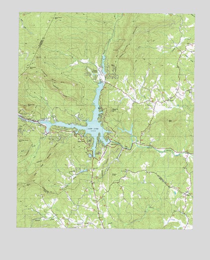 Lake Lure, NC USGS Topographic Map