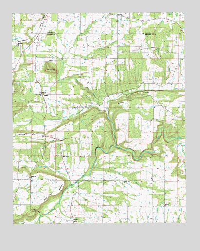 Barney, AR USGS Topographic Map