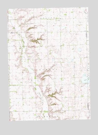 Lake Madison SW, SD USGS Topographic Map