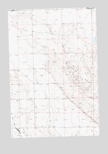 Lake Mason NW, MT USGS Topographic Map
