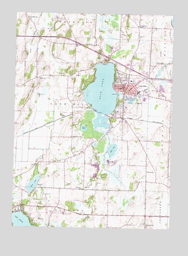 Lake Mills, WI USGS Topographic Map