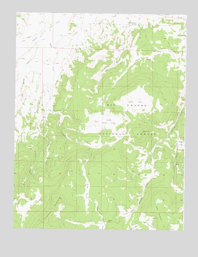 Lake Mountain, CO USGS Topographic Map