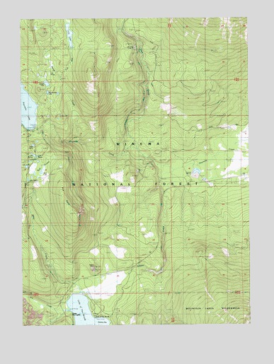 Lake of the Woods North, OR USGS Topographic Map