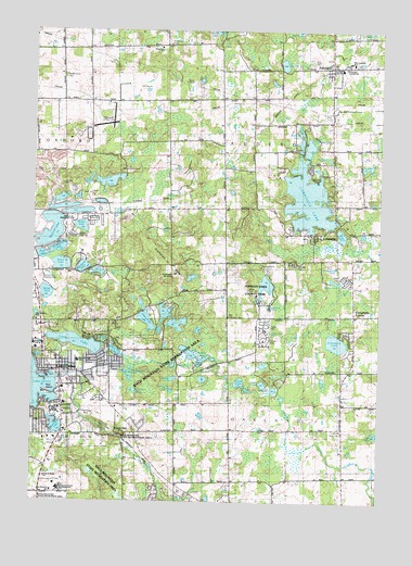 Lake Orion, MI USGS Topographic Map