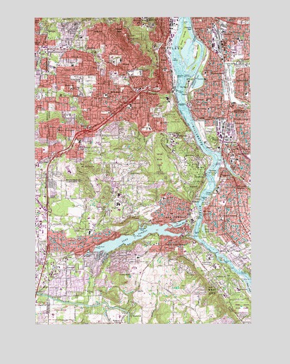 Lake Oswego, OR USGS Topographic Map