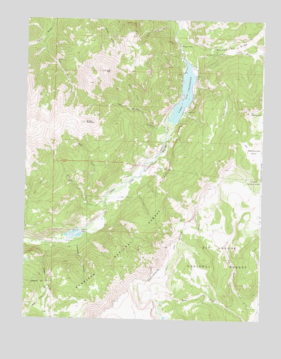 Lake San Cristobal, CO USGS Topographic Map