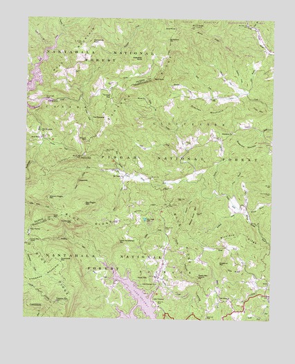 Lake Toxaway, NC USGS Topographic Map