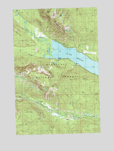 Lake Wenatchee, WA USGS Topographic Map