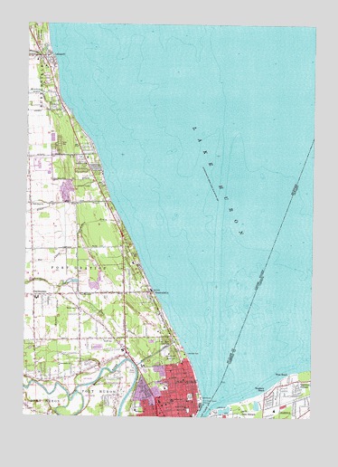 Lakeport, MI USGS Topographic Map