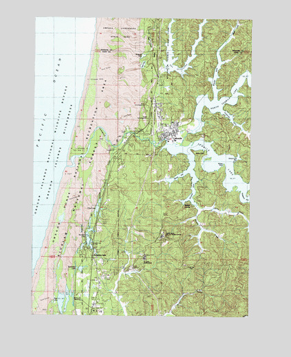 Lakeside, OR USGS Topographic Map