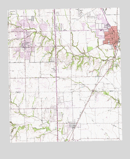 Lancaster, TX USGS Topographic Map