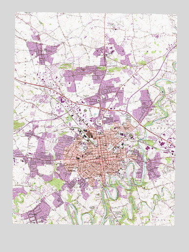 Lancaster, PA Topographic Map - TopoQuest