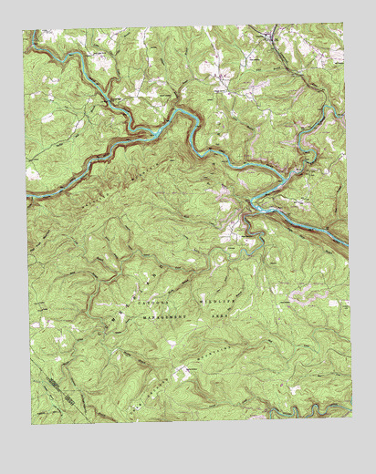 Lancing, TN USGS Topographic Map