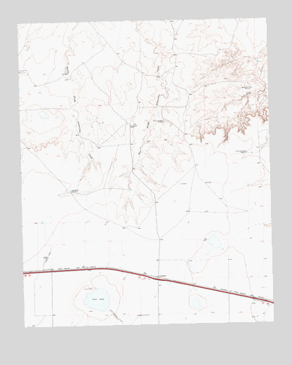 Landergin, TX USGS Topographic Map