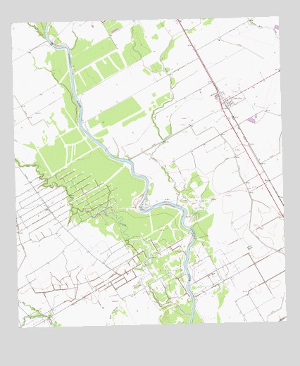Lane City, TX USGS Topographic Map