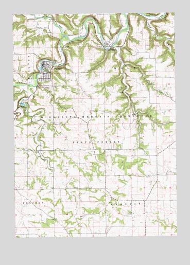 Lanesboro, MN USGS Topographic Map