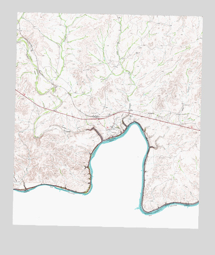 Langtry, TX USGS Topographic Map