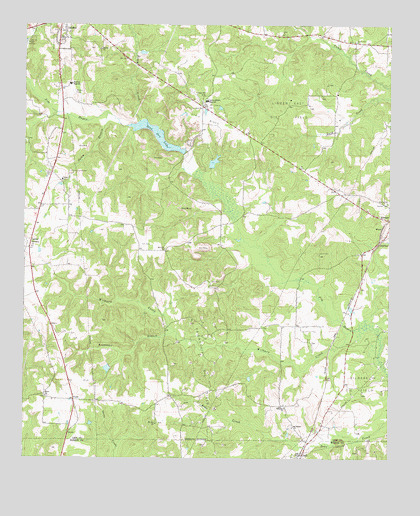 Lanier, TX USGS Topographic Map