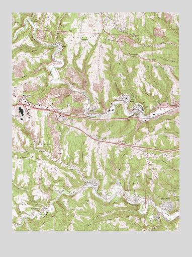Lansing, OH USGS Topographic Map