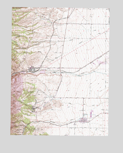 Copperton, UT USGS Topographic Map