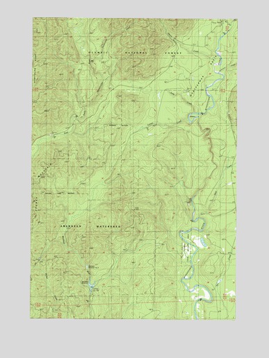 Larsen Creek, WA USGS Topographic Map