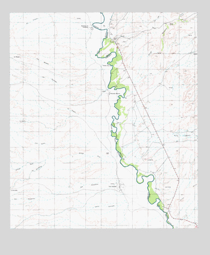 Las Conchas, TX USGS Topographic Map