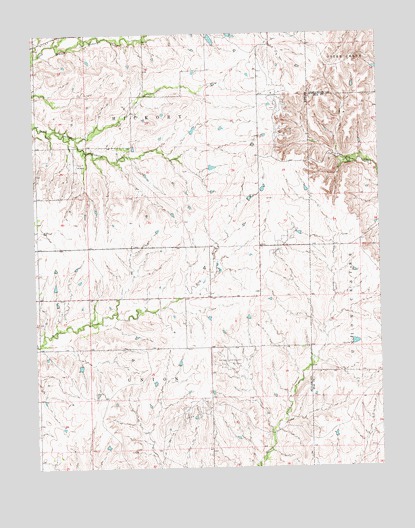 Latham SE, KS USGS Topographic Map