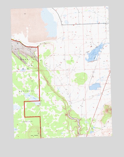 Lauer Reservoir, CA USGS Topographic Map