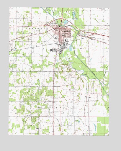 Lawrenceville, IL USGS Topographic Map