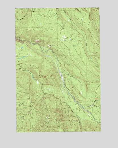 Le Dout Creek, WA USGS Topographic Map