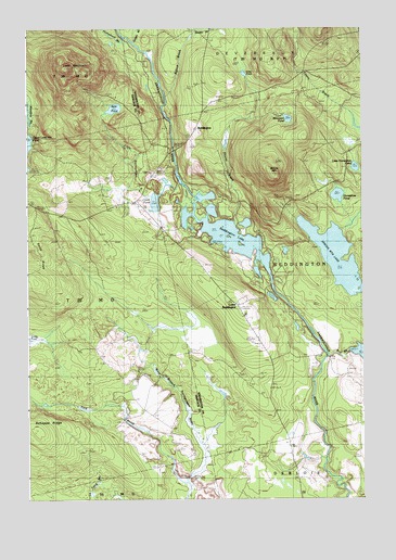 Lead Mountain, ME USGS Topographic Map