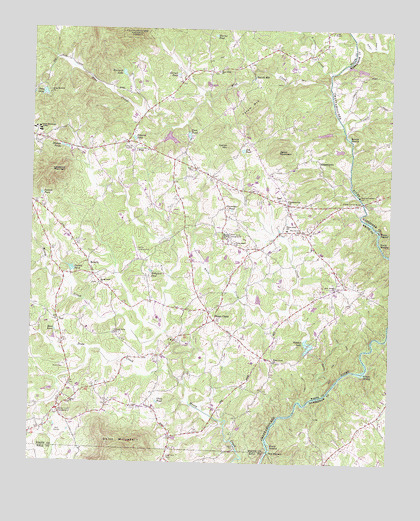 Leaf, GA USGS Topographic Map
