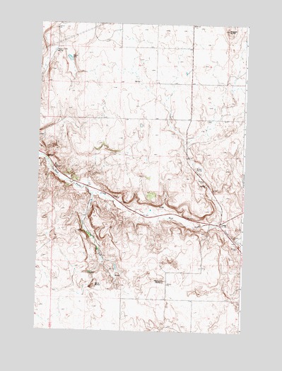 Leahy, WA USGS Topographic Map