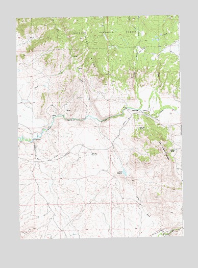 Leckie, WY USGS Topographic Map