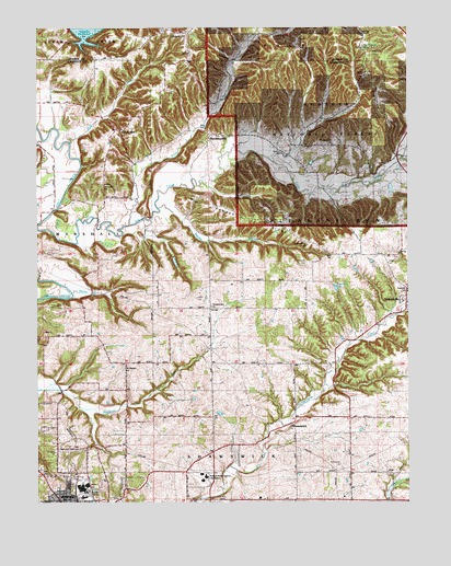 Bartlettsville, IN USGS Topographic Map