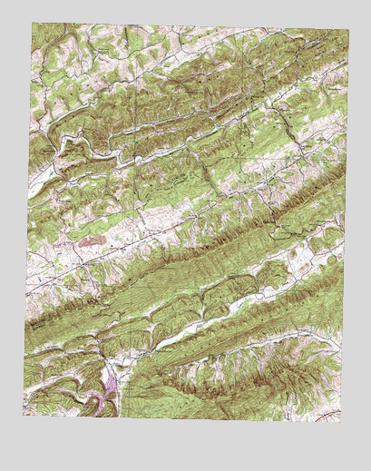 Lee Valley, TN USGS Topographic Map