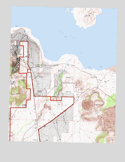 Lee Vining, CA USGS Topographic Map