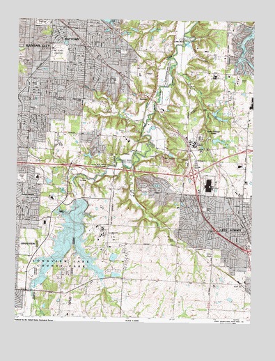 Lees Summit, MO Topographic Map - TopoQuest