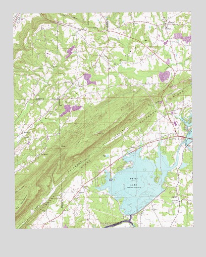 Leesburg, AL USGS Topographic Map