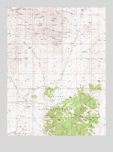 Barton Spring, NV USGS Topographic Map