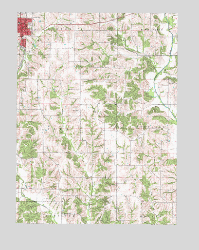 Leon, IA USGS Topographic Map