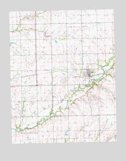 Leon, KS USGS Topographic Map