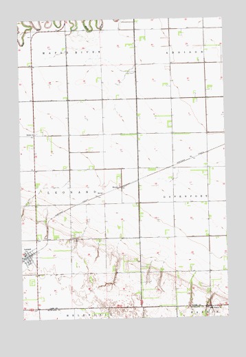 Leonard, ND USGS Topographic Map