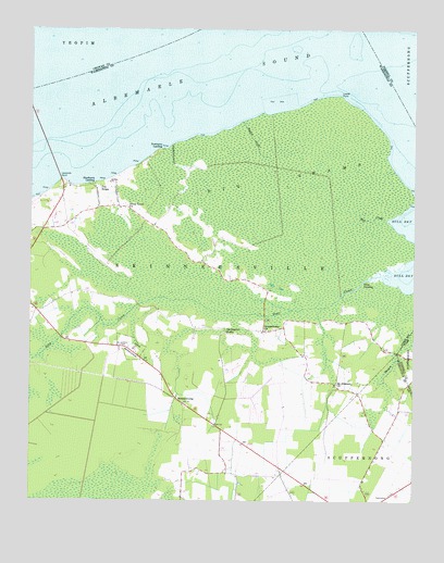 Leonards Point, NC USGS Topographic Map
